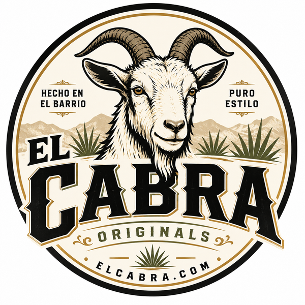 ElCabra.com logo concept — vintage goat emblem